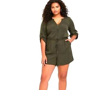 Torrid Olive Green Romper